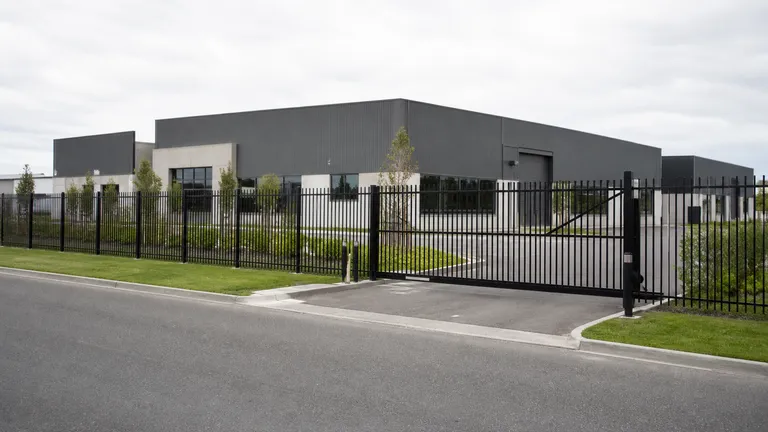 Secure perimeter fence at a Christchurch commercial property