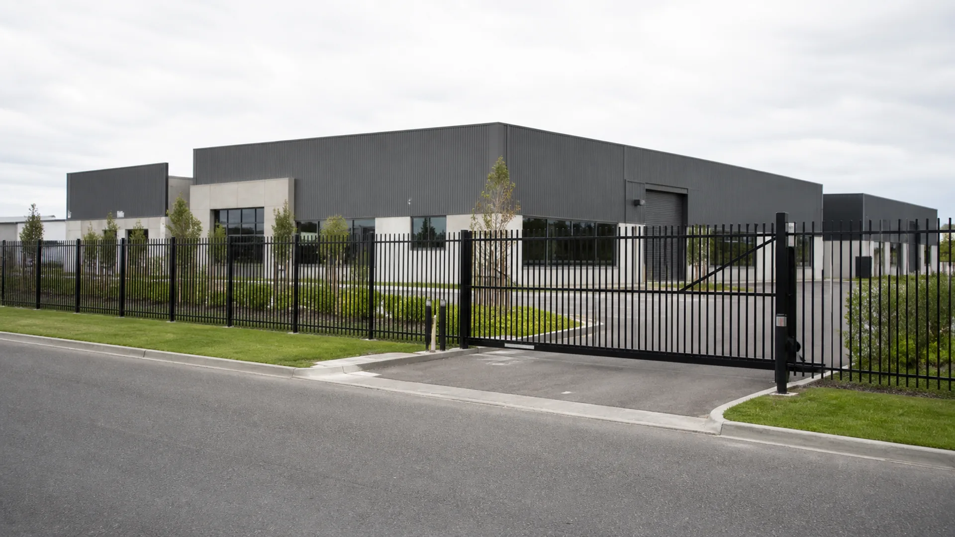 Secure perimeter fence at a Christchurch commercial property