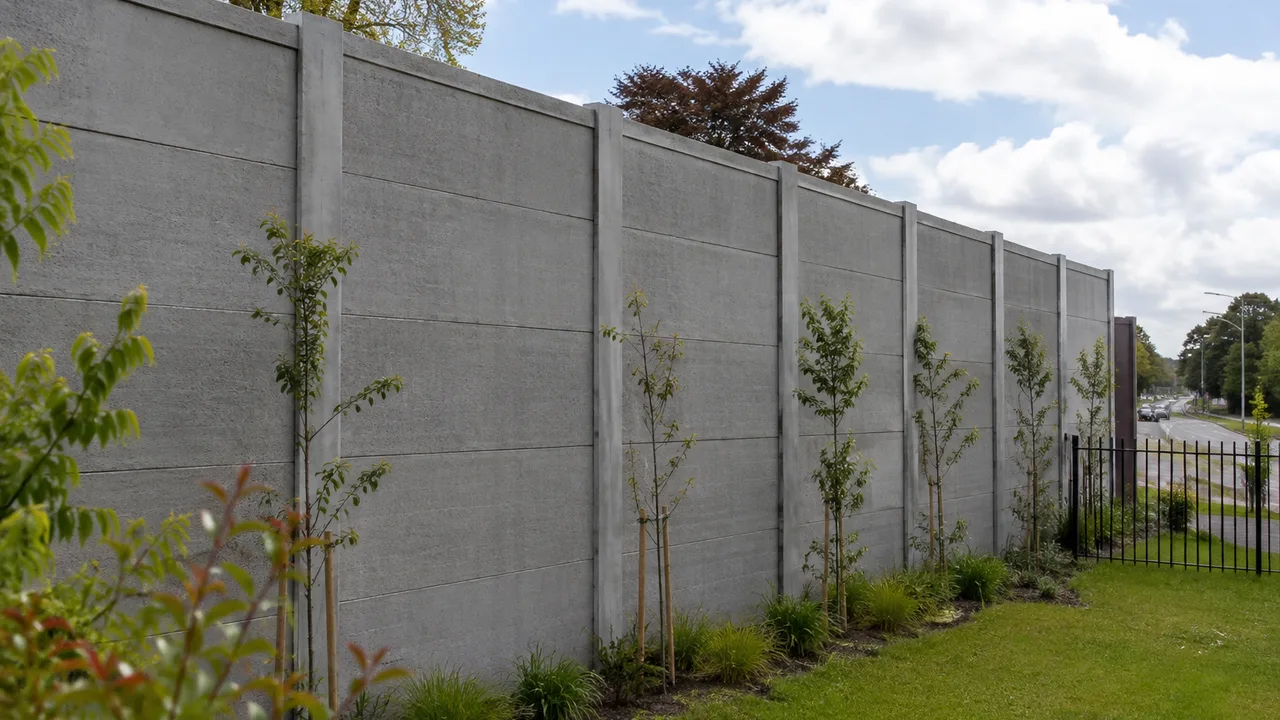 Concrete Acoustic Fence design inspiration