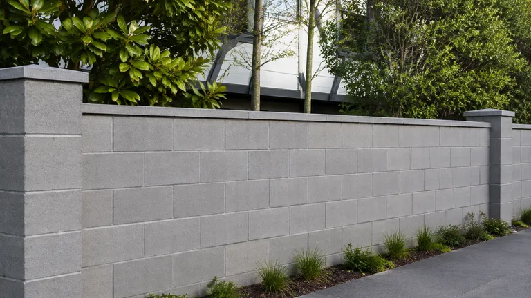 Concrete Block Fencing design inspiration