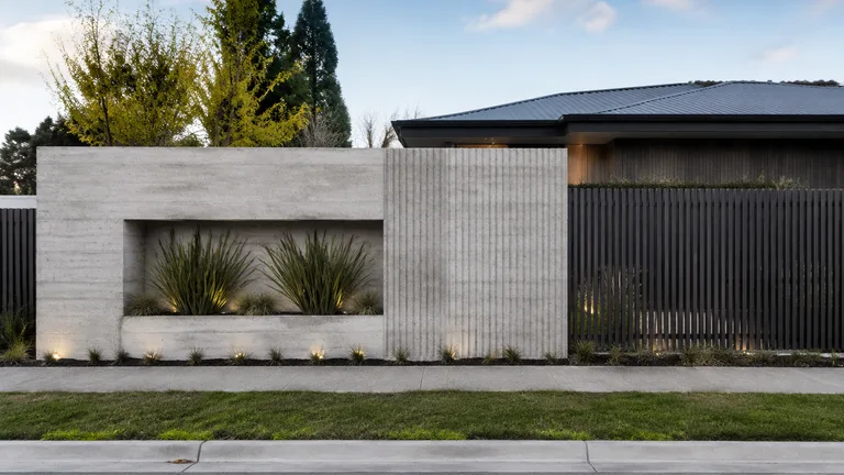 Concrete Feature Fence design inspiration