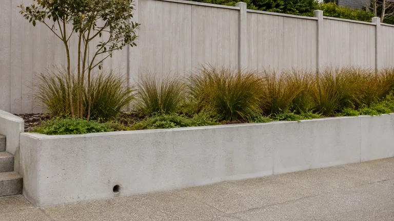 Concrete Retaining Fence design inspiration