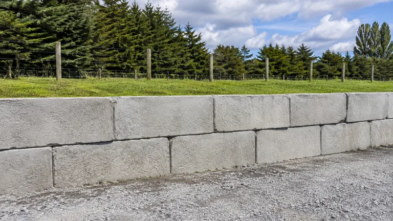 Interlocking Concrete Block Fence design inspiration