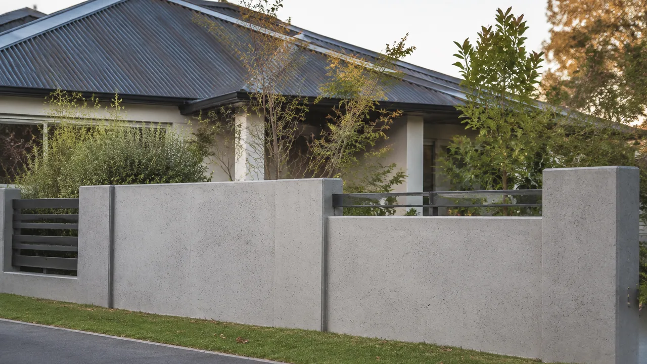 Residential Concrete Fence design inspiration