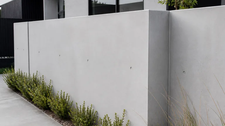 Smooth Concrete Fence design inspiration