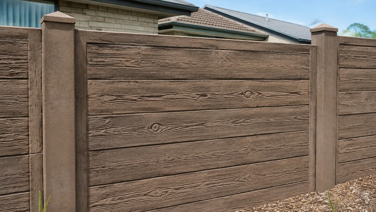 Timber-Look Concrete Fence design inspiration