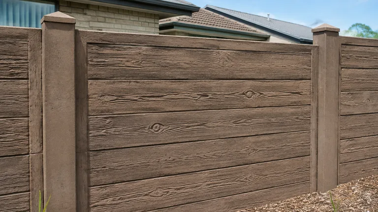 Timber-Look Concrete Fence design inspiration